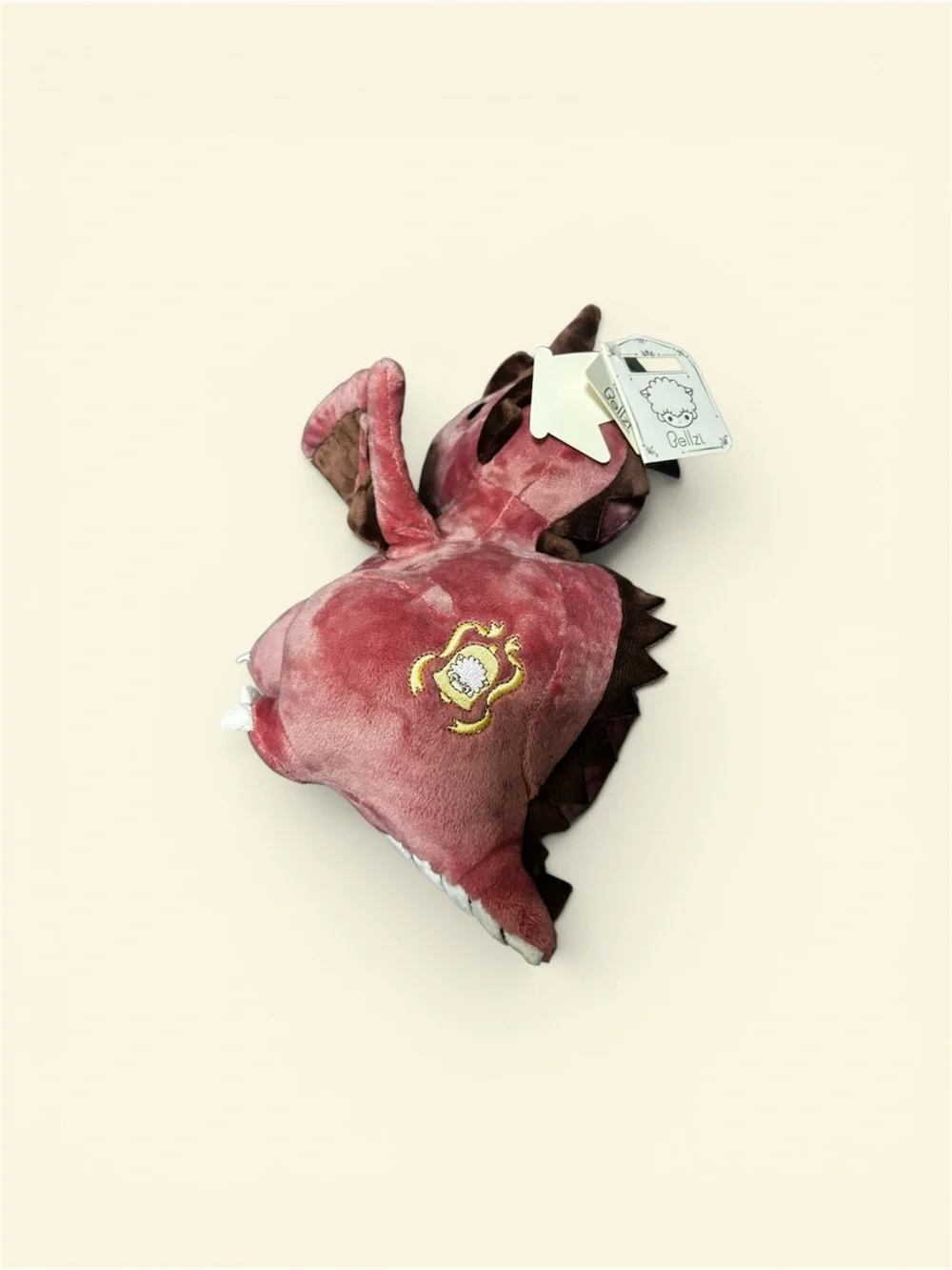 Plush Pink Dragon Stuffed Animal with Brown Wings - Cozy Cuddle Toy